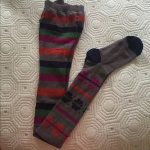 Hanna Andersson Striped Tights 130 140 sz 7 8 9